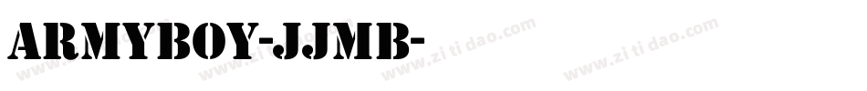 ArmyBoy-JJMB字体转换