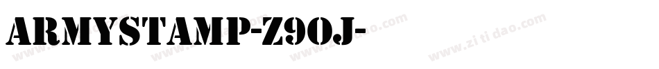 Armystamp-Z9OJ字体转换