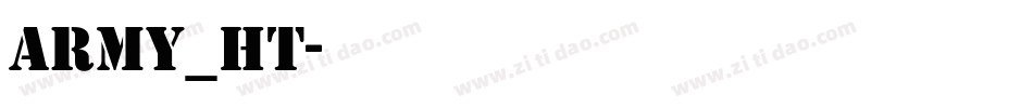 army_ht字体转换