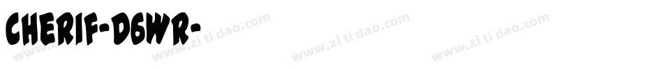 Cherif-D6WR字体转换