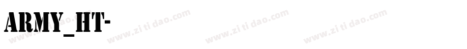 army_ht字体转换