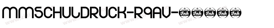 MmSchuldruck-R9av字体转换