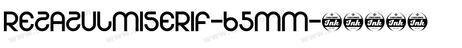 RezaZulmiSerif-65mM字体转换