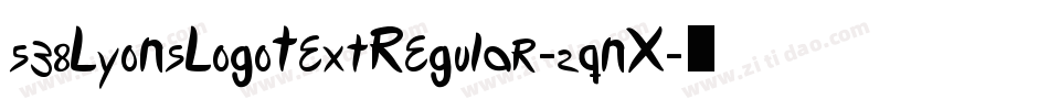 538LyonsLogoTextRegular-2qnX字体转换