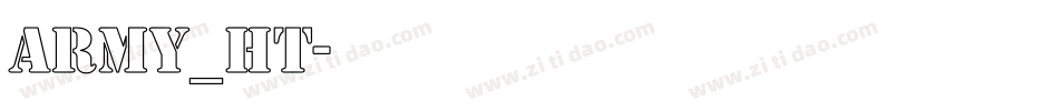 army_ht字体转换