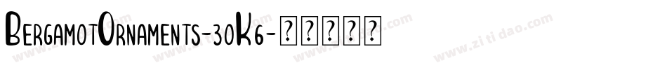 BergamotOrnaments-3oK6字体转换