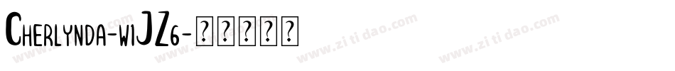 Cherlynda-w1JZ6字体转换