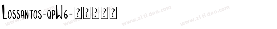 Lossantos-qpW6字体转换