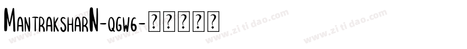 MantraksharN-qgw6字体转换