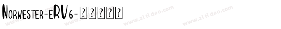 Norwester-eRV6字体转换