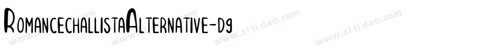 RomancechallistaAlternative-d9rG6字体转换