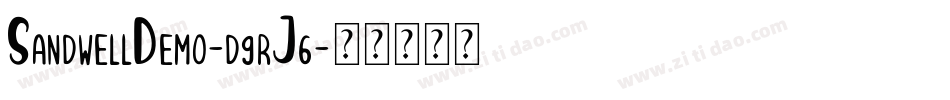 SandwellDemo-d9rJ6字体转换