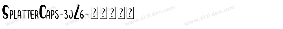 SplatterCaps-3jZ6字体转换