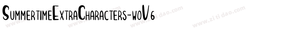 SummertimeExtraCharacters-woV6字体转换
