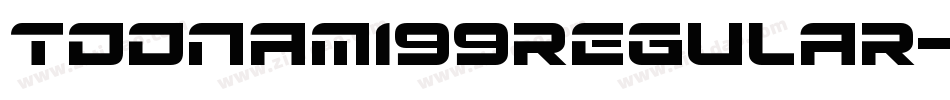 Toonami99Regular-AlwM字体转换