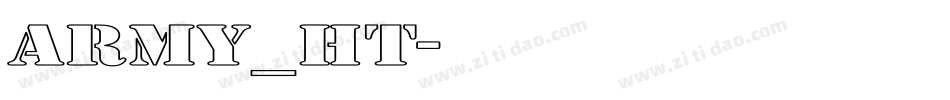 army_ht字体转换