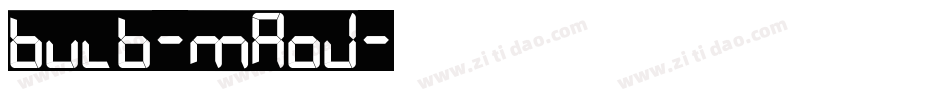 Bulb-mRoj字体转换