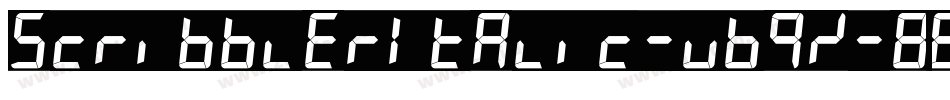 ScribblerItalic-VBqx字体转换