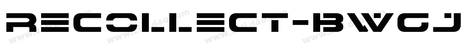Recollect-BWGjB字体转换