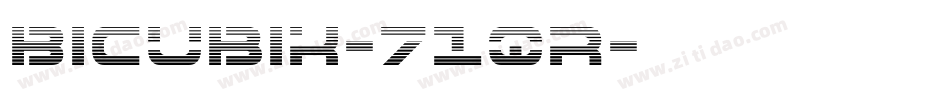 Bicubik-71qR字体转换