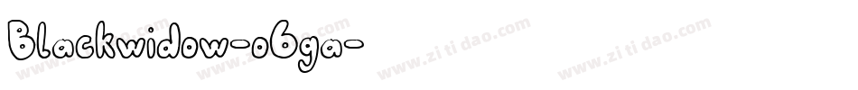 Blackwidow-o6ga字体转换
