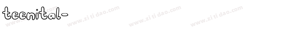 teenital字体转换