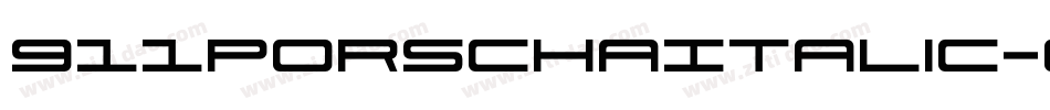 911PorschaItalic-0ePP字体转换