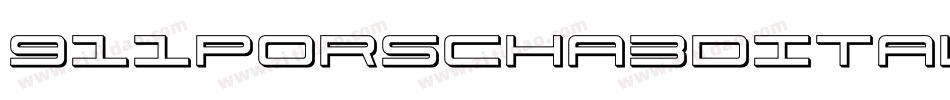 911Porscha3DItalic-xzVr字体转换