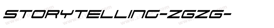 StoryTelling-zGzG字体转换