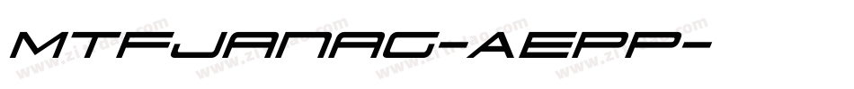 MtfJanag-AEpp字体转换