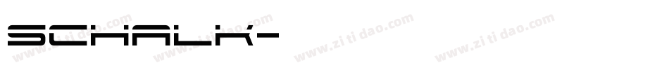 schalk字体转换