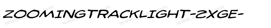 ZoomingTrackLight-2Xge字体转换