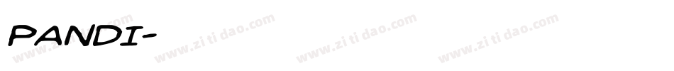 pandi字体转换