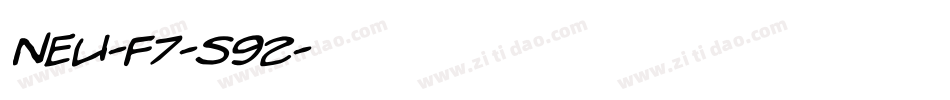 NEU-F7-S92字体转换