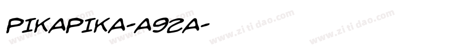 Pikapika-A92A字体转换