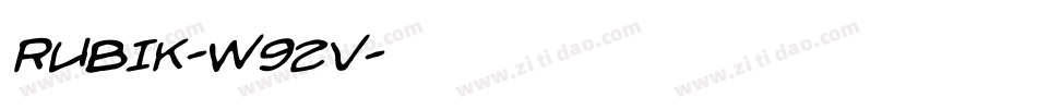 Rubik-W92V字体转换