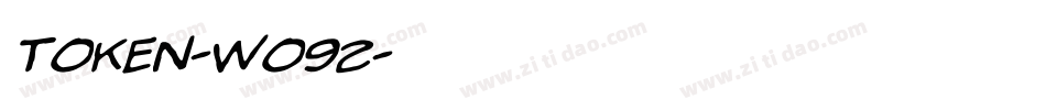 Token-wo92字体转换