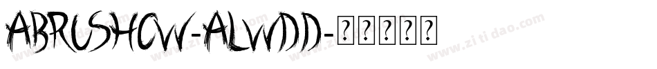 Abrushow-ALwDD字体转换
