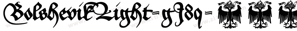 BolshevikLight-gJ8q字体转换