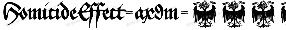 HomicideEffect-ax9m字体转换
