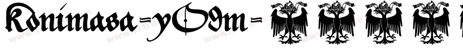 Konimasa-yO9m字体转换 Konimasa-yO9m字体转换