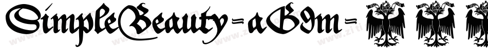 SimpleBeauty-aG9m字体转换