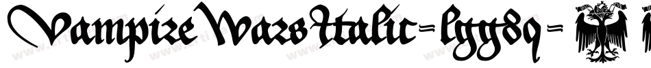 VampireWarsItalic-lgg8q字体转换