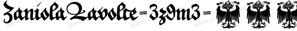 ZaniolaLavolce-3z9m3字体转换