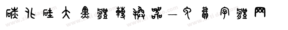 碳化硅大黑体转换器字体转换