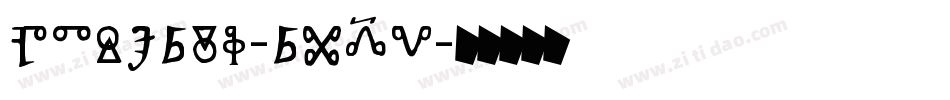 PtSerif-RX5V字体转换