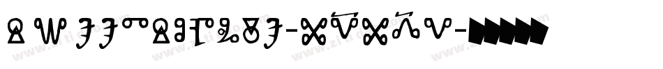 SweetSophie-x3x5V字体转换