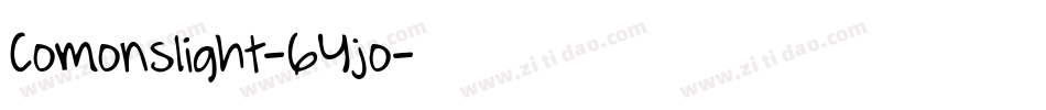 Comonslight-6Yjo字体转换