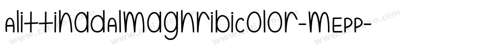 AlittihadAlmaghribiColor-mEPP字体转换