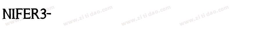 NIFER3字体转换